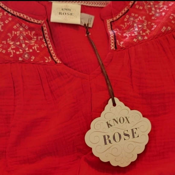 Beautiful Brand New Knox Rose Red Sleeveless Top. Size XL. NWT. - Picture 13 of 13